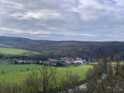 Panoramablick auf Großwangen im grünen Tal